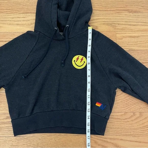 Aviator Nation Smiley Bolt Cropped Hoodie - Picture 11 of 11